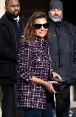 VIRGINIE LEDOYEN Arrives at Chanel Show at Paris Fashion Week 03/03/2020