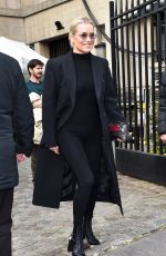 YOLANDA HADID Arrives at Miu Miu Fashion Show in Paris 03/03/2020