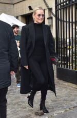 YOLANDA HADID Arrives at Miu Miu Fashion Show in Paris 03/03/2020