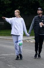 ABBY CHAMPION and Patrick Schwarzenegger Out in Brentwood 04/07/2020