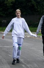 ABBY CHAMPION and Patrick Schwarzenegger Out in Brentwood 04/07/2020
