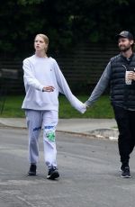 ABBY CHAMPION and Patrick Schwarzenegger Out in Brentwood 04/07/2020