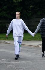 ABBY CHAMPION and Patrick Schwarzenegger Out in Brentwood 04/07/2020