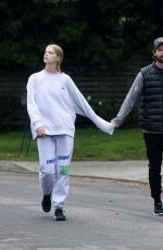 ABBY CHAMPION and Patrick Schwarzenegger Out in Brentwood 04/07/2020