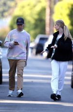 ABBY CHAMPION and Patrick Schwarzenegger Out in Brentwood 04/21/2020