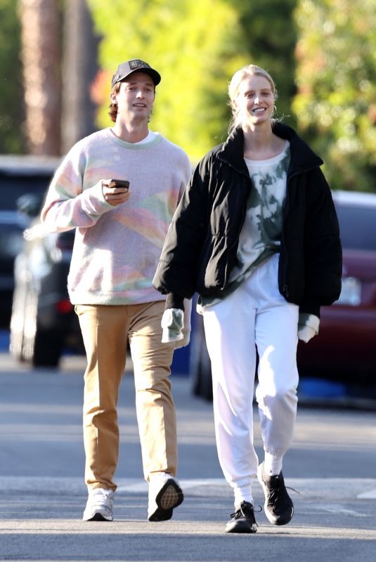 ABBY CHAMPION and Patrick Schwarzenegger Out in Brentwood 04/21/2020