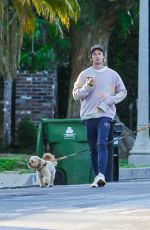 ABBY CHAMPION and Patrick Schwarzenegger Out with Their Dog in Pacific Palisades 04/22/2020