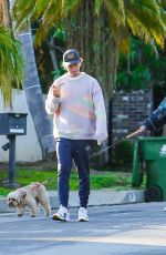 ABBY CHAMPION and Patrick Schwarzenegger Out with Their Dog in Pacific Palisades 04/22/2020