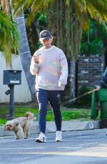 ABBY CHAMPION and Patrick Schwarzenegger Out with Their Dog in Pacific Palisades 04/22/2020