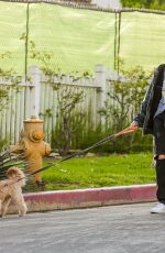 ABBY CHAMPION and Patrick Schwarzenegger Out with Their Dog in Pacific Palisades 04/22/2020