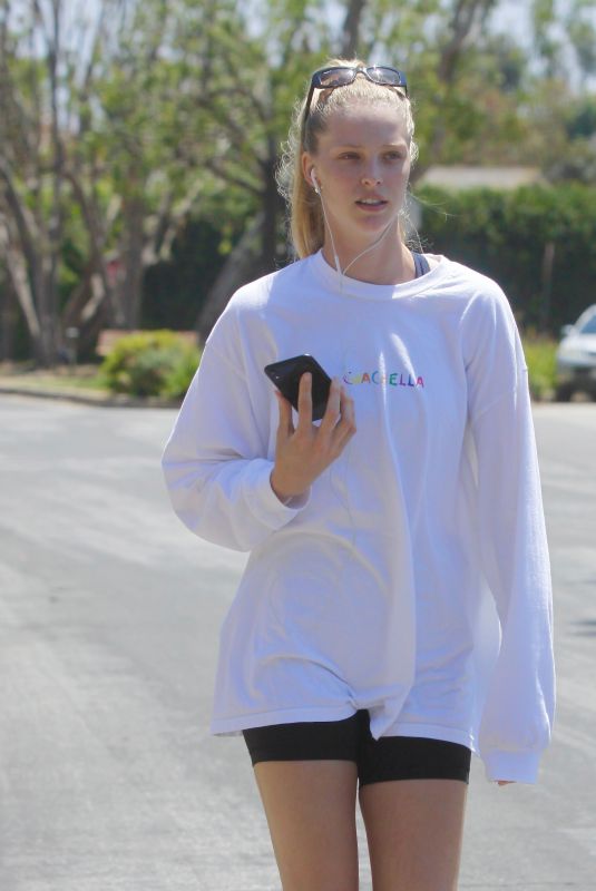 ABBY CHAMPION Out for Power Walk in Brentwood 04/29/2020