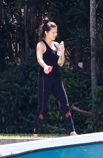 ADRIANA LIMA at Her Home in Miami 04/04/2020