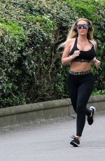 AISLEYNE HORGAN WALLACE Out Jogging in London 04/17/2020