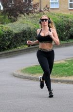 AISLEYNE HORGAN WALLACE Out Jogging in London 04/17/2020