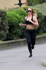 AISLEYNE HORGAN WALLACE Out Jogging in London 04/17/2020