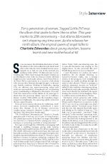ALANIS MORISSETTE in The Sunday Times Style, April 2020
