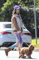ALESSANDRA AMBROSIO Out with Her Dog in Los Angeles 04/12/2020
