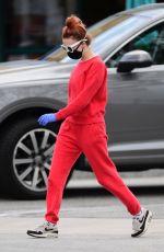 ALESSANDRA TORRESANI Wearin Mask and Gloves Out Shopping in Los Angeles 04/20/2020