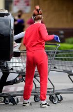 ALESSANDRA TORRESANI Wearin Mask and Gloves Out Shopping in Los Angeles 04/20/2020