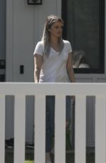 ALI FEDOTOWSKY Out Gardening in Her Front Yard 04/11/2020