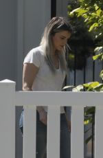 ALI FEDOTOWSKY Out Gardening in Her Front Yard 04/11/2020