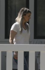 ALI FEDOTOWSKY Out Gardening in Her Front Yard 04/11/2020