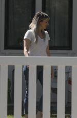 ALI FEDOTOWSKY Out Gardening in Her Front Yard 04/11/2020