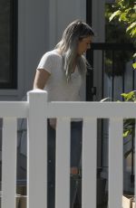 ALI FEDOTOWSKY Out Gardening in Her Front Yard 04/11/2020