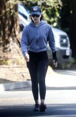ALI LARTER in Leggings Out in Santa Monica 04/03/2020