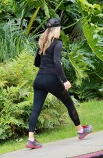 ALI LARTER Out Hikinig in Los Angeles 04/17/2020