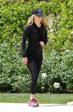 ALI LARTER Out Hikinig in Los Angeles 04/17/2020