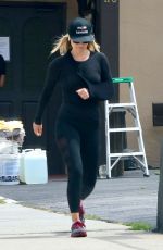 ALI LARTER Out Hikinig in Los Angeles 04/17/2020