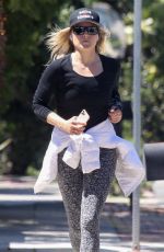 ALI LARTER Out Jogging in Pacific Palisades 04/15/2020