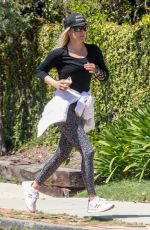 ALI LARTER Out Jogging in Pacific Palisades 04/15/2020