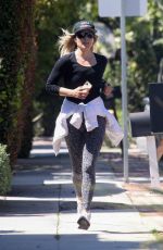ALI LARTER Out Jogging in Pacific Palisades 04/15/2020