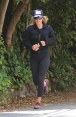 ALI LARTER Out Jogging in Pacific Palisades 04/20/2020