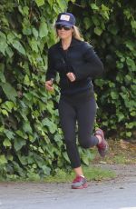 ALI LARTER Out Jogging in Pacific Palisades 04/20/2020