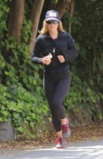 ALI LARTER Out Jogging in Pacific Palisades 04/20/2020