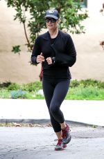 ALI LARTER Out Jogging in Santa Monica 04/13/2020