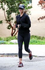 ALI LARTER Out Jogging in Santa Monica 04/13/2020