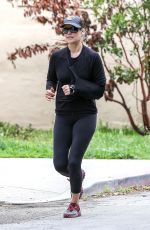 ALI LARTER Out Jogging in Santa Monica 04/13/2020