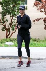 ALI LARTER Out Jogging in Santa Monica 04/13/2020