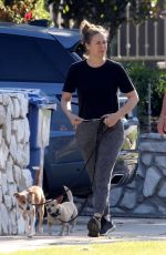 ALICIA SILVERSTON Out with Her Dogs in Los Angeles 04/28/2020