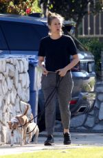 ALICIA SILVERSTON Out with Her Dogs in Los Angeles 04/28/2020