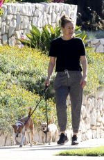 ALICIA SILVERSTON Out with Her Dogs in Los Angeles 04/28/2020