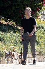 ALICIA SILVERSTON Out with Her Dogs in Los Angeles 04/28/2020