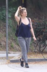 ALICIA SILVERSTONE Out with Her Dogs in Hollywood 04/29/2020