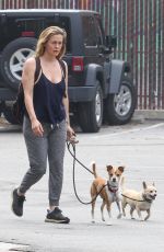 ALICIA SILVERSTONE Out with Her Dogs in Hollywood 04/29/2020