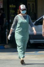 ALYSON HANNIGAN and Alexis Denisof at Boba Truck Cafe in Northridge 04/27/2020