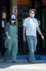 ALYSON HANNIGAN and Alexis Denisof at Boba Truck Cafe in Northridge 04/27/2020